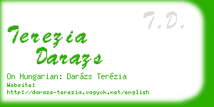 terezia darazs business card